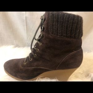 Mia Brown Suede Ankle Boots